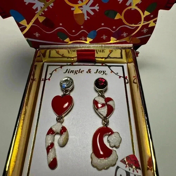 Jingle & Joy Holiday Earrings New - Picture 4 of 5